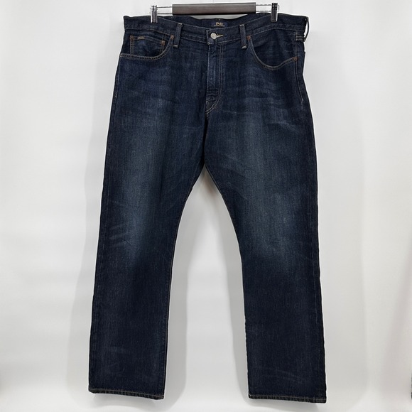 Polo Ralph Lauren Mens Hampton Relax Straight Dark Wash  38x32(ACTUAL‎ 40X31) - Picture 2 of 13